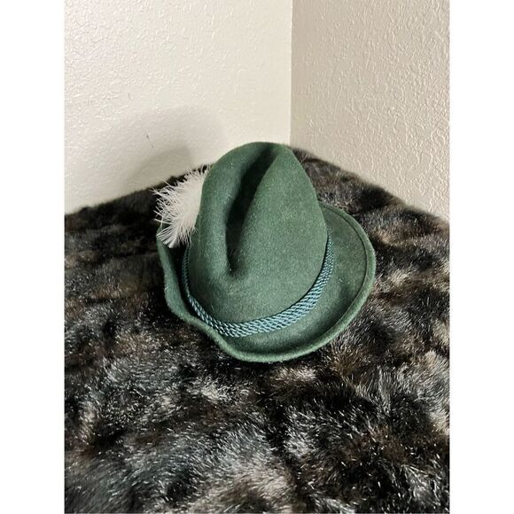 Faustmann WOOL Hat Green fedora lodenhut Oktoberfest 61 - Picture 2 of 6